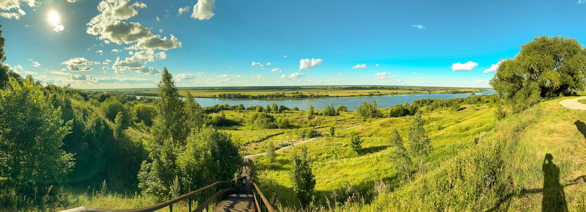 Константиново, вид на Оку и луга