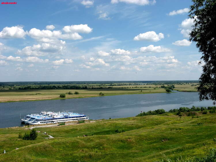 Вода в реке ока