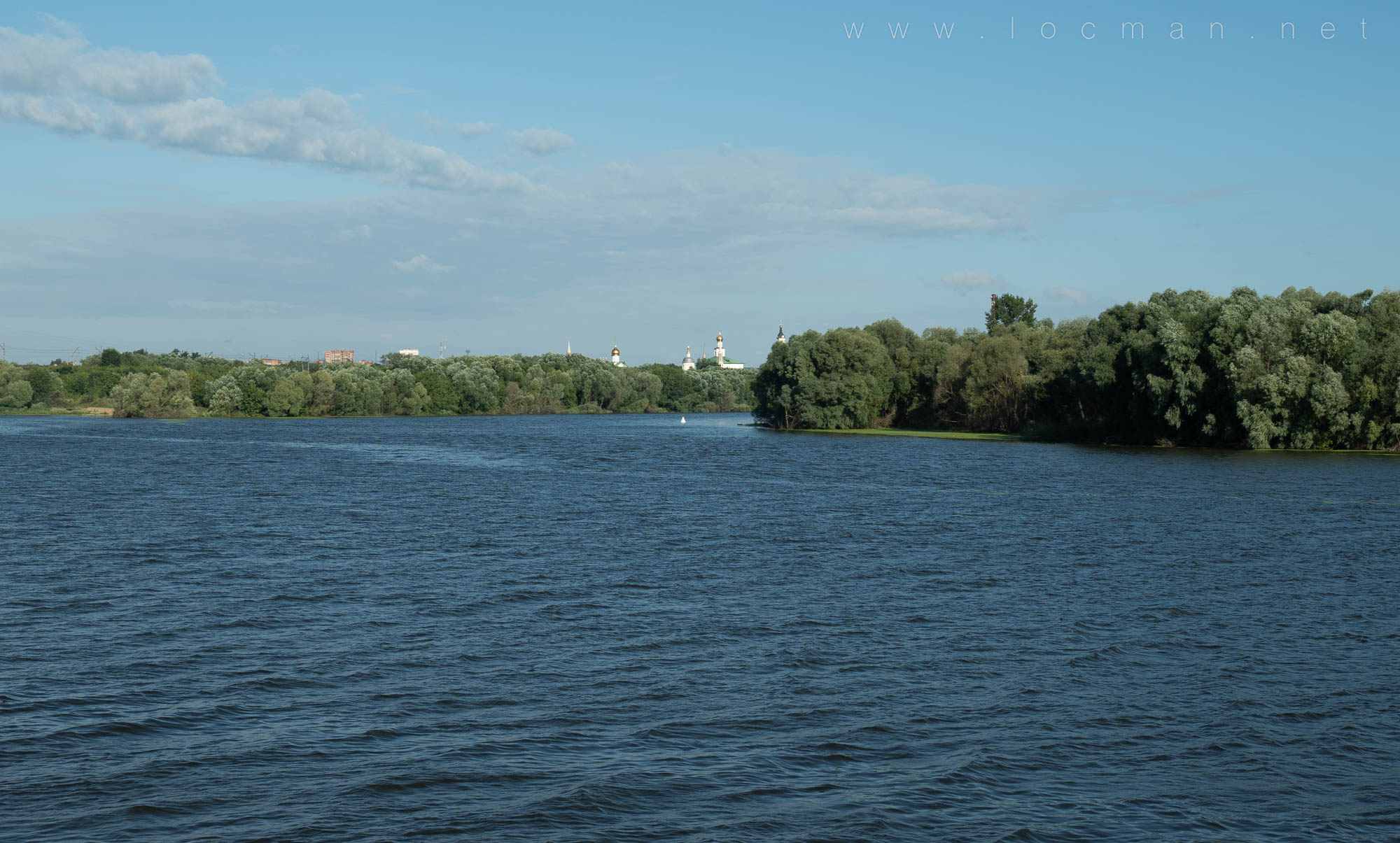 Место впадения реки Москвы в Оку